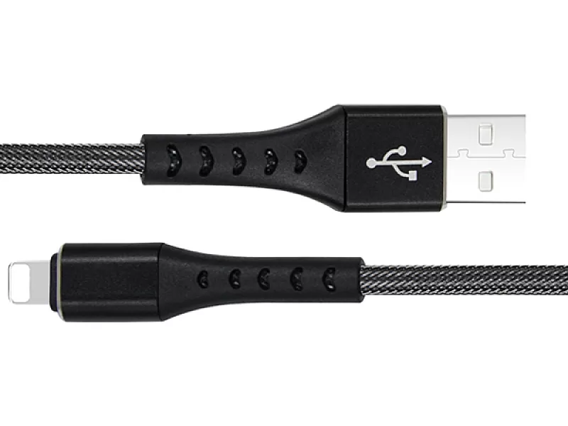 USB черен кабел за Iphone Fish Lightning Mega Drive - 2 USB черен кабел за Iphone Fish Lightning Mega Drive - 2