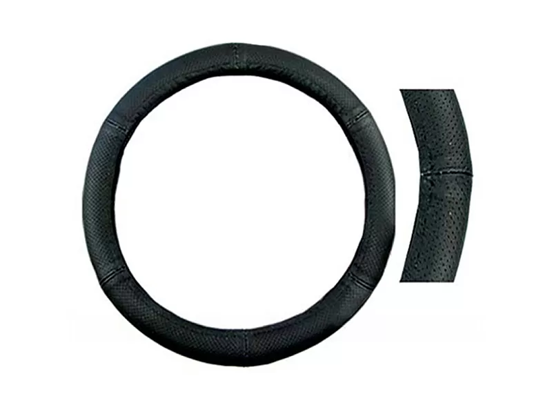 Кожен калъф за волан от перфорирана кожа 40-41cm 0329 - 2 Кожен калъф за волан от перфорирана кожа 40-41cm - 2