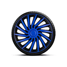 Тасове за джанти 15" MEGA DRIVE BLUE-BLACK CU INEL ALBASTRU KENDO