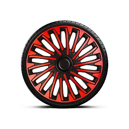 Тасове за джанти 15" MEGA DRIVE RED-BLACK CU INEL NEGRU SOHO