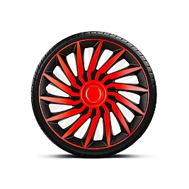 Тасове за джанти 15" MEGA DRIVE RED-BLACK CU INEL ROSU KENDO