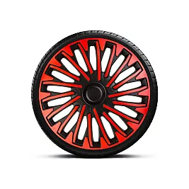 Тасове за джанти 16" MEGA DRIVE RED-BLACK CU INEL NEGRU SOHO