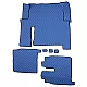 ECOLOGICAL LEATHER CAR MATS TRUCK UMBRELLA за MAN SERIA TGX 6 ECOLOGICAL LEATHER BLUE Кожени стелки за камион MAN SERIA TGX 6 ECOLOGICAL син цвят