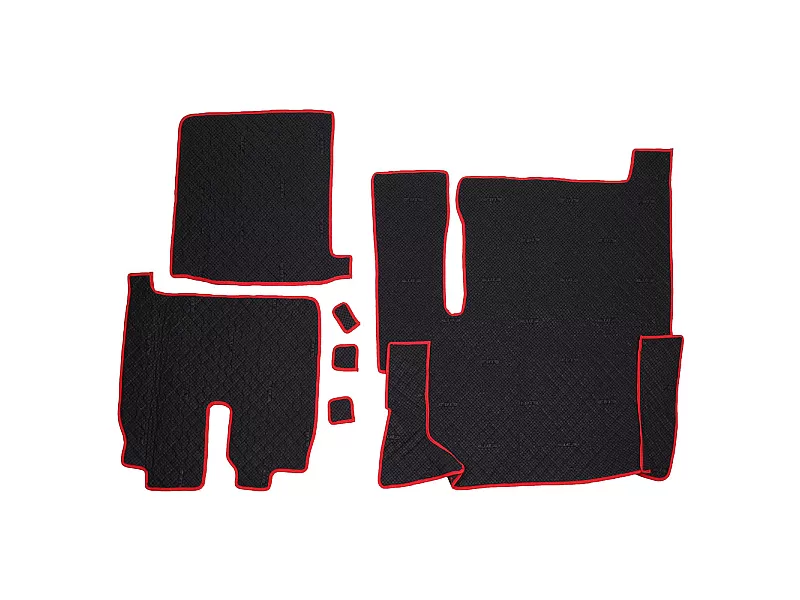 ECOLOGICAL LEATHER CAR MATS TRUCK UMBRELLA за MAN SERIA TGX 6 ECOLOGICAL LEATHER BLUE - 3 Кожени стелки за камион MAN SERIA TGX 6 ECOLOGICAL син цвят - 3