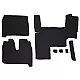 ECOLOGICAL LEATHER CAR MATS TRUCK UMBRELLA за MAN TGX EURO 5 ECOLOGICAL LEATHER RED Кожени стелки за камион MAN TGX EURO 5 ECOLOGICAL червен цвят