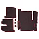 ECOLOGICAL LEATHER CAR MATS TRUCK UMBRELLA за MAN TGX EURO 6 ECOLOGICAL LEATHER BLACK Кожени стелки за камион MAN TGX EURO 6 ECOLOGICAL черен цвят