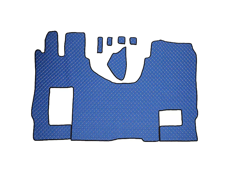 ECOLOGICAL LEATHER CAR MATS TRUCK UMBRELLA за MERCEDES MP5 MP6 EURO 6 ECOLOGICAL LEATHER BLUE - 2 Кожени стелки за камион MERCEDES MP5 MP6 EURO 6 ECOLOGICAL Син цвят - 2