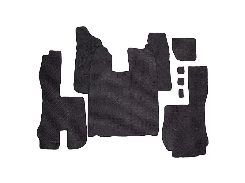 ECOLOGICAL LEATHER CAR MATS TRUCK UMBRELLA за SCANIA SERIA R 2006-2020 ECOLOGICAL LEATHER BLUE - 3 Кожени стелки за камион SCANIA SERIA R 2006-2020 ECOLOGICAL LEATHER BLUE - 3