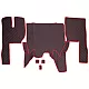 ECOLOGICAL LEATHER CAR MATS TRUCK UMBRELLA за VOLVO FH EURO 6 ECOLOGICAL LEATHER BLACK Кожени стелки за камион VOLVO FH EURO 6 ECOLOGICAL Черен цвят