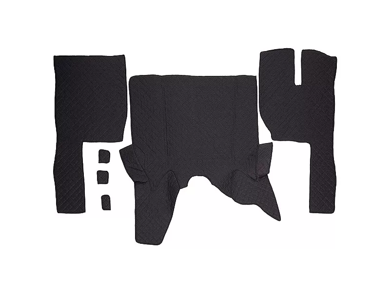 ECOLOGICAL LEATHER CAR MATS TRUCK UMBRELLA за VOLVO FH EURO 6 ECOLOGICAL LEATHER RED - 3 Кожени стелки за камион VOLVO FH EURO 6 ECOLOGICAL Червен цвят - 3