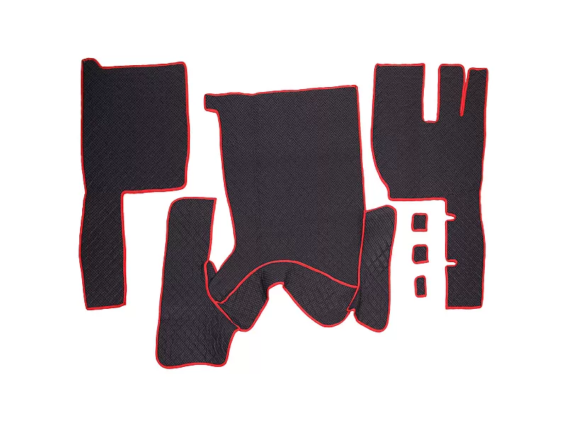 ECOLOGICAL LEATHER CAR MATS TRUCK UMBRELLA за VOLVO FH12 ECOLOGICAL LEATHER BLACK TYPE 1 - 2 Кожени стелки за камион VOLVO FH12 ECOLOGICAL Черен цвят TYPE 1 - 2