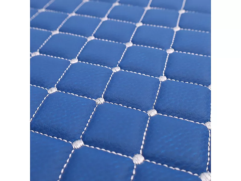 ECOLOGICAL LEATHER CAR MATS TRUCK UMBRELLA за VOLVO FH13 ECOLOGICAL LEATHER BLUE TYPE 2 Кожени стелки за камион VOLVO FH13 ECOLOGICAL Син цвят TYPE 2