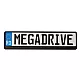Табла за регистрационен номер MEGA DRIVE - черна Табла за регистрационен номер MEGA DRIVE - черна