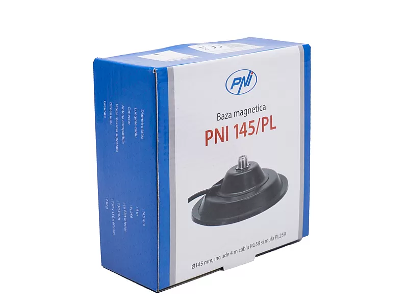 Антена CB PNI ML145 дължина 145 см, 26 - 28 Mhz, 400W с магнит PNI 145 / PL - 6 Антена CB PNI ML145 дължина 145 см, 26 - 28 Mhz, 400W с магнит PNI 145 / PL - 6