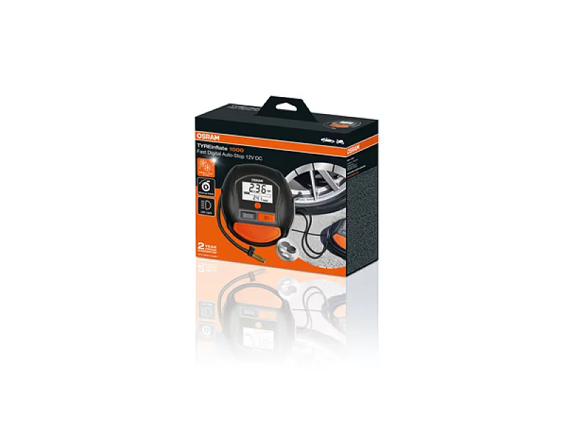 ДИГИТАЛЕН КОМПРЕСОР ЗА ГУМИ OSRAM TYREINFLATE CONNECT 1000 180 W - 2 ДИГИТАЛЕН КОМПРЕСОР ЗА ГУМИ OSRAM TYREINFLATE CONNECT 1000 180 W - 2