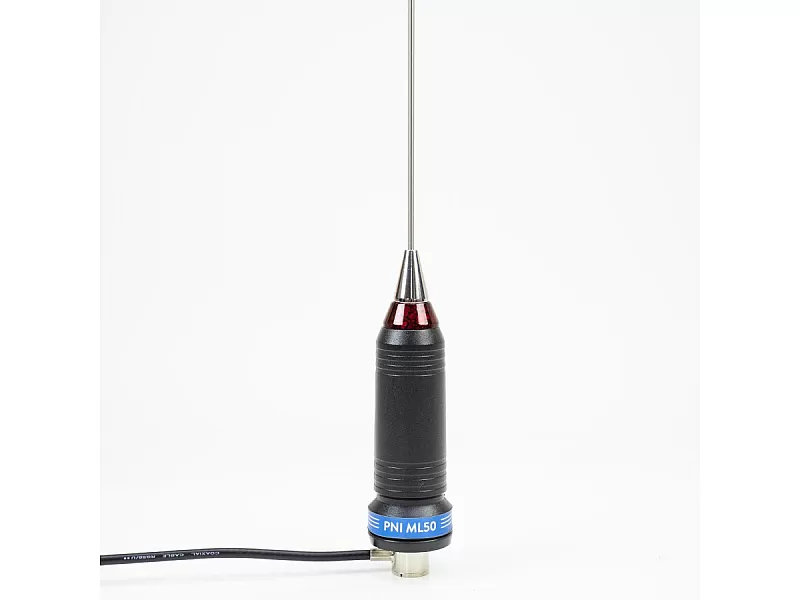 Антена CB PNI ML50, Дължина 48 см, 26-28MHz, 600W със свързващ кабел RG58 3,5 м, Без конектор PL259 - 8 Антена CB PNI ML50, Дължина 48 см, 26-28MHz, 600W със свързващ кабел RG58 3,5 м, Без конектор PL259 - 8