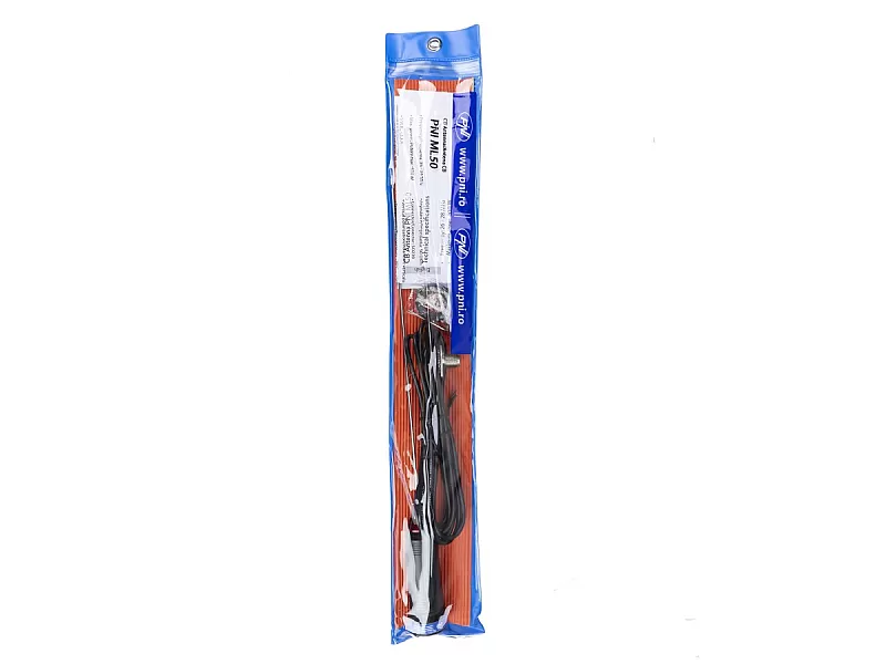 Антена CB PNI ML50, Дължина 48 см, 26-28MHz, 600W със свързващ кабел RG58 3,5 м, Без конектор PL259 - 4 Антена CB PNI ML50, Дължина 48 см, 26-28MHz, 600W със свързващ кабел RG58 3,5 м, Без конектор PL259 - 4