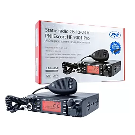 Радиостанция CB PNI Escort HP 9001 PRO ASQ, AM-FM, 12V/24V, 4W, Scan, Dual Watch, ANL