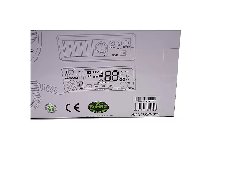 Радиостанция за камион PRESIDENT CB RADIO BARRY II ASC, 12/24V - 7 Радиостанция за камион PRESIDENT CB RADIO BARRY II ASC, 12/24V - 7