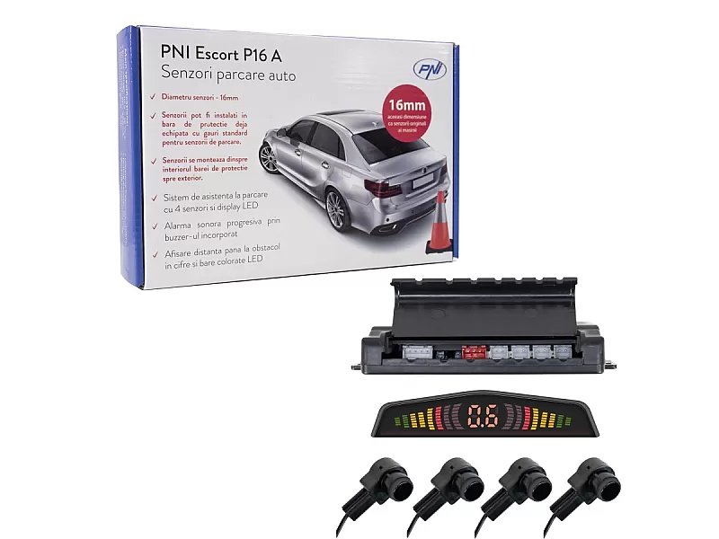 Парктроник PNI ESCORT P16 A, с 4 сензора 16MM тип ОЕМ - 9 Парктроник PNI ESCORT P16 A, с 4 сензора 16MM тип ОЕМ - 9