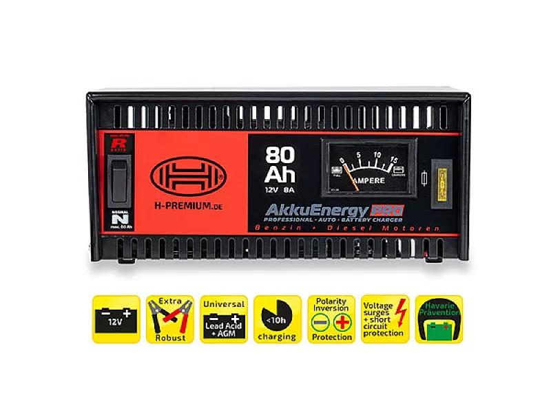 Зарядно за акумулатор HEYNER AKKUENERGY PRO 8A 12V Зарядно за акумулатор HEYNER AKKUENERGY PRO 8A 12V