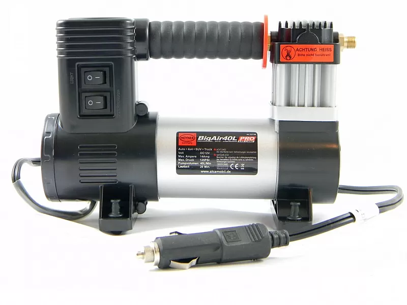 Компресор за гуми HEYNER BIG AIR 40L 12V с LED лампа Компресор за гуми HEYNER BIG AIR 40L 12V с LED лампа