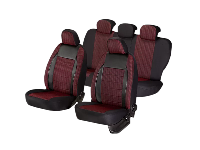 Универсални калъфи за седалки  ELEGANCE RED - 2