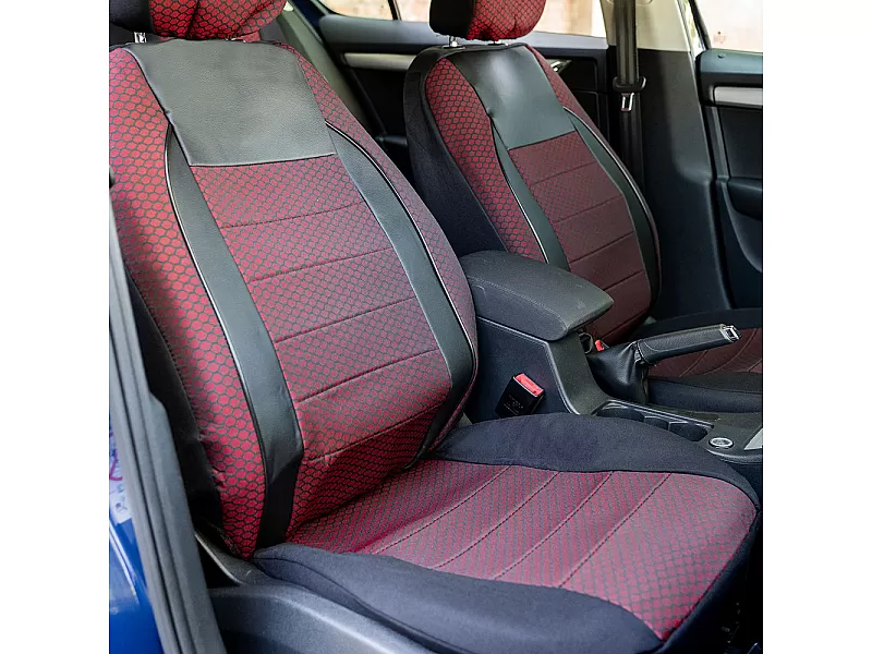 Универсални калъфи за седалки  ELEGANCE RED - 4
