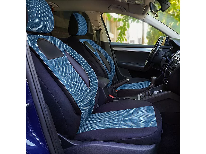 Универсални калъфи за седалки  RACING BLUE - 2