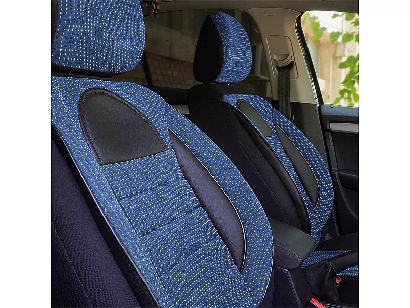 Универсални калъфи за седалки  RACING BLUE - 5
