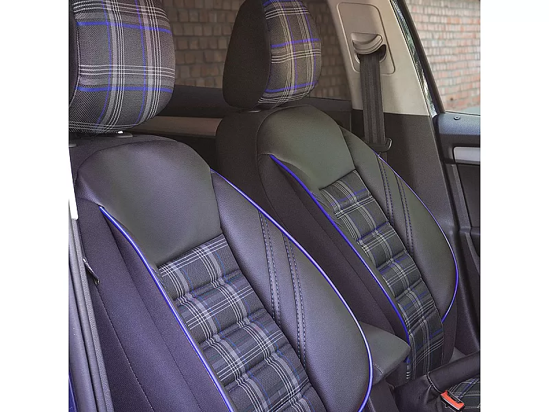 Калъфи за седалки за SPORT BLACK-BLUE 05164 - 3 Калъфи за седалки за SPORT BLACK-BLUE - 3
