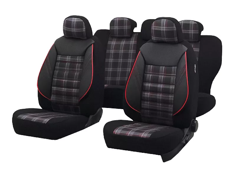 Калъфи за седалки за SPORT BLACK-RED - 6