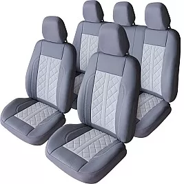 Калъфи за седалки - Кожа и алкантара GRAY EXCLUSIVE