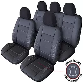 Калъфи за седалки - Кожени ATLAS BLACK UMB-W EXCLUSIVE