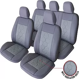 Калъфи за седалки - Кожени KING GRAY EXCLUSIVE