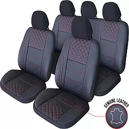 Калъфи за седалки - Кожени QUEEN BLACK UMB-R EXCLUSIVE