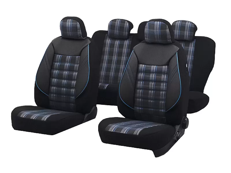 Калъфи за седалки за SPORT BLACK-BLUE 05164 Калъфи за седалки за SPORT BLACK-BLUE