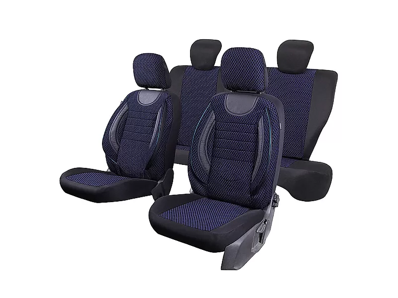Калъфи за седалки CITY BLUE BLACK 06260 - 6 Калъфи за седалки CITY BLUE BLACK - 6