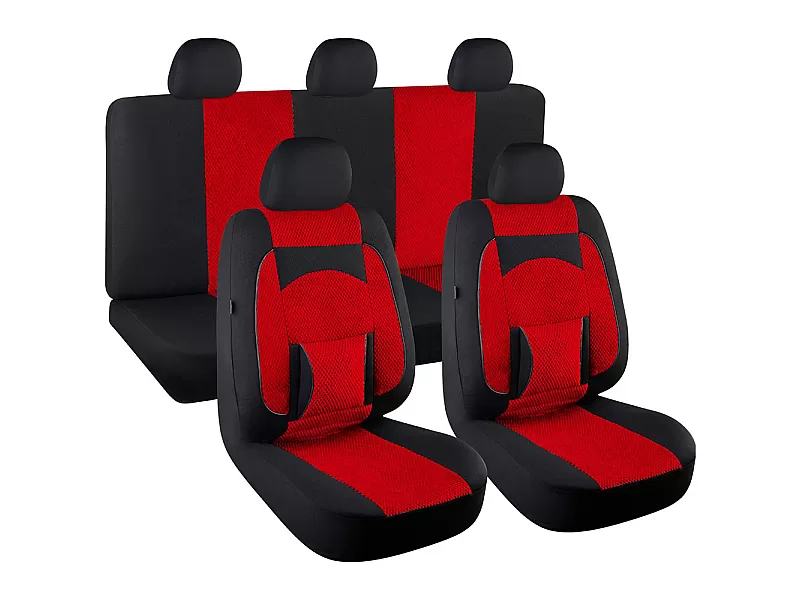 Универсални калъфи за седалки COMFORT RED - 5