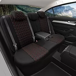 Универсални калъфи за седалки NERO RED