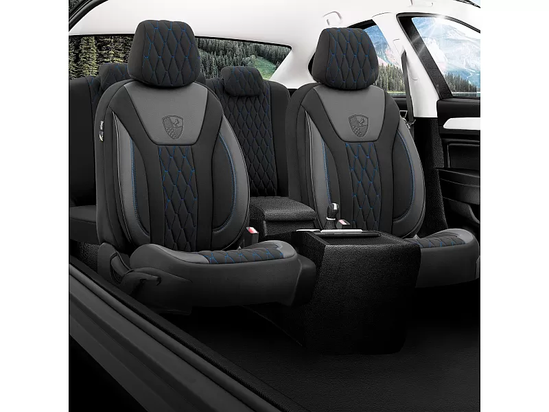 Универсални калъфи за седалки BRONCO BLUE