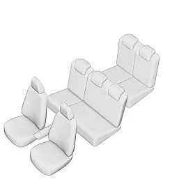 Калъфи за седалки DACIA LODGY 7 седалки 2017