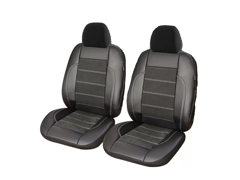 Универсални калъфи за седалки EXCLUSIVE LEATHER & ALCANTARA-SET 2бр.