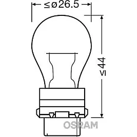 Крушки OSRAM BEC 12V PY27W / 7W ORIGINAL 10 бр.