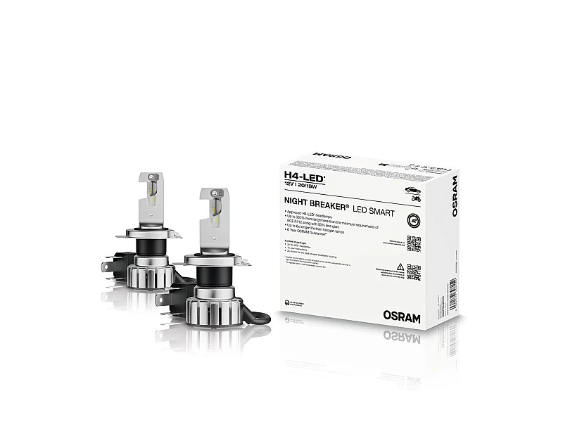 Крушки Osram NIGHT BREAKER LED SMART H4 12V 2бр. 64193DWNBSM Крушки Osram NIGHT BREAKER LED SMART H4 12V 2бр.