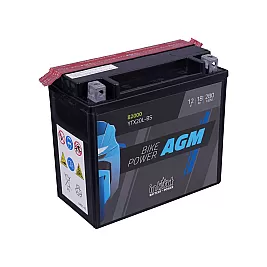Мото акумулатор intAct Bike-Power AGM 18AH 280A YTX20L-BS Д+