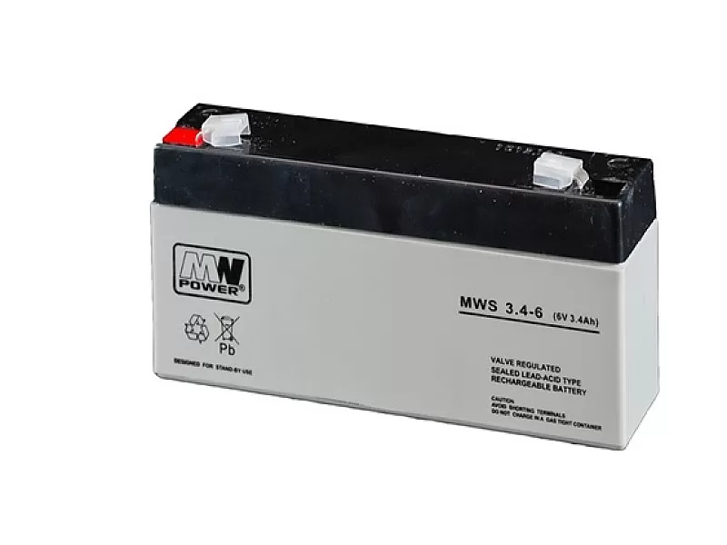 VRLA тягов акумулатор MWS 6V 3.4Ah 264416 VRLA тягов акумулатор MWS 6V 3.4Ah
