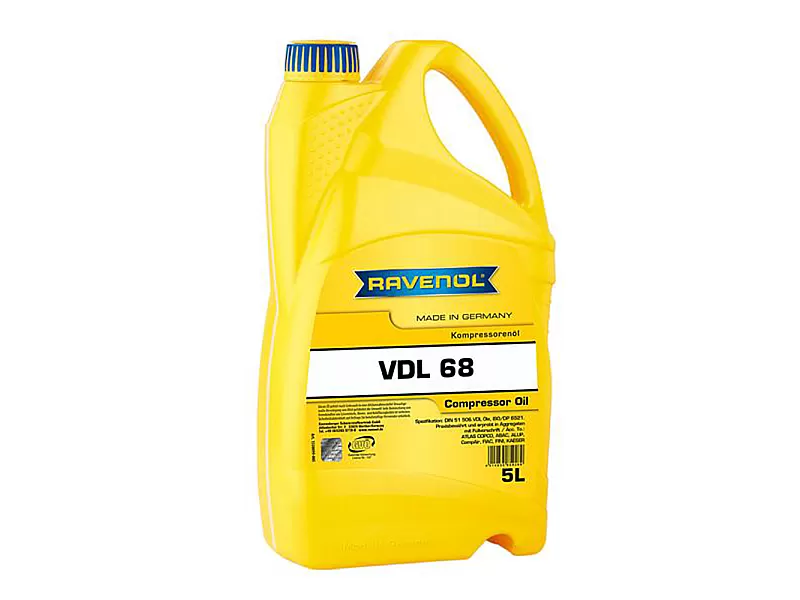 Компресорно масло RAVENOL Kompressorenoel VDL 68 5л. Компресорно масло RAVENOL Kompressorenoel VDL 68 5л.