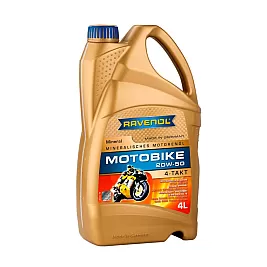 Масло RAVENOL Motobike 4-T Mineral 20W-50 4л.