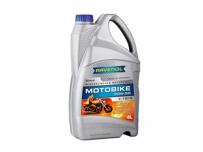 Моторно масло RAVENOL Motobike V-Twin 20W-50 Mineral 4л. Моторно масло RAVENOL Motobike V-Twin 20W-50 Mineral 4л.